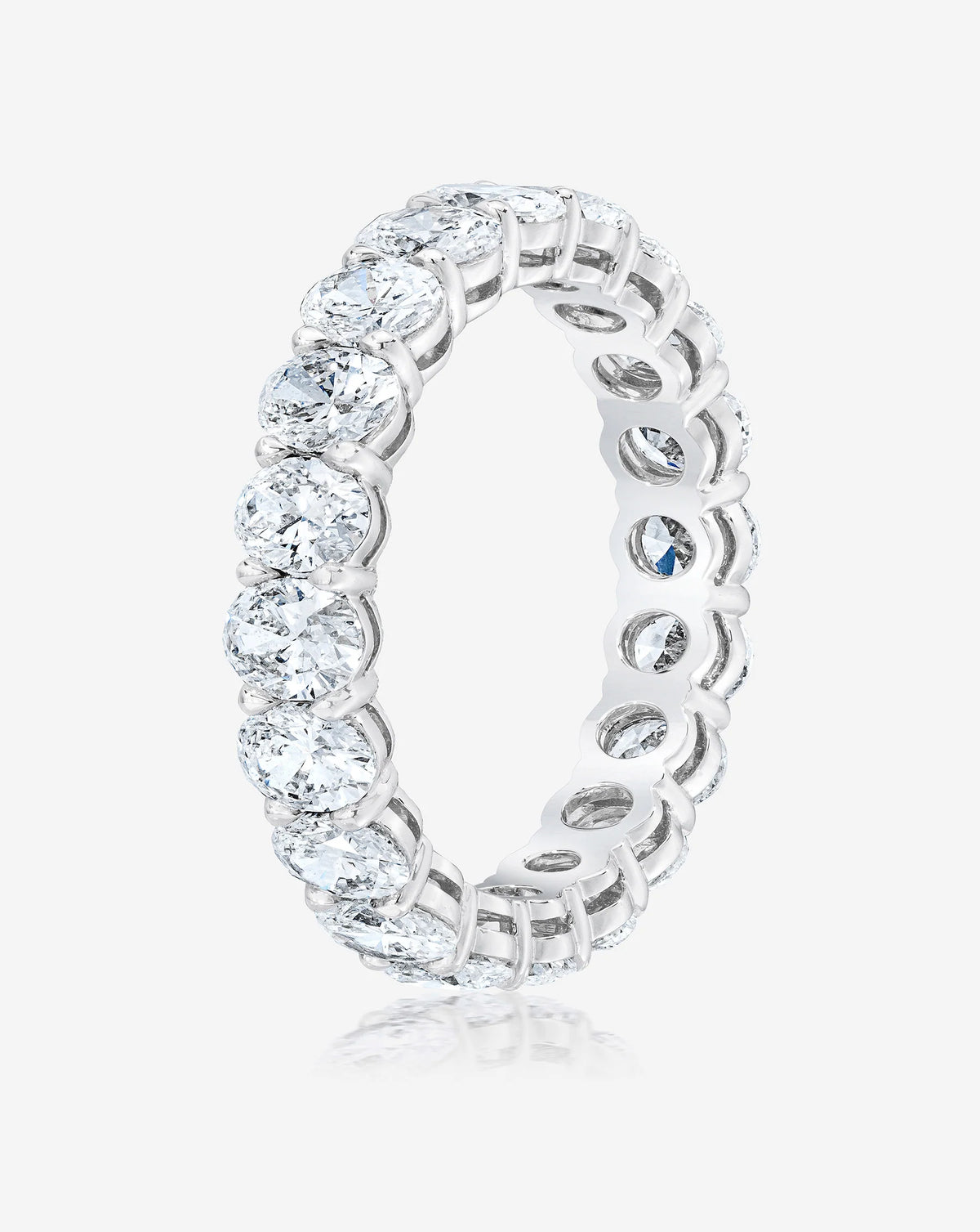 Lab Grown Oval Diamond Eternity Band