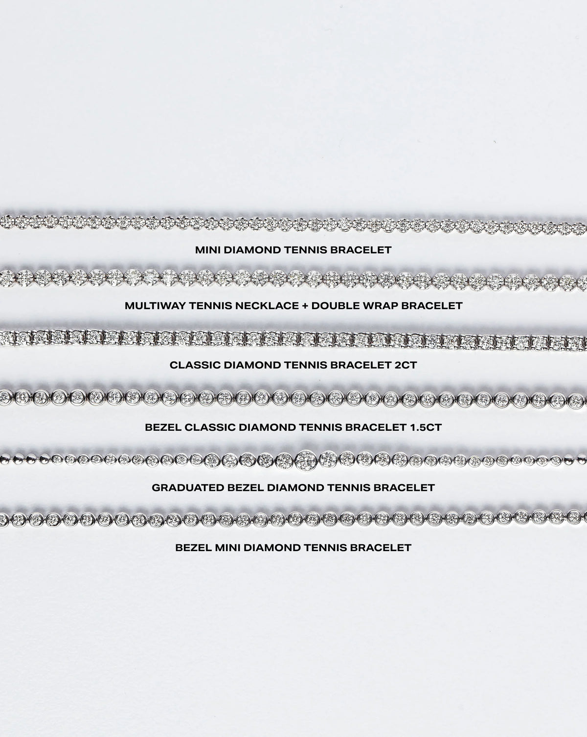 Bezel Mini Diamond Tennis Bracelet