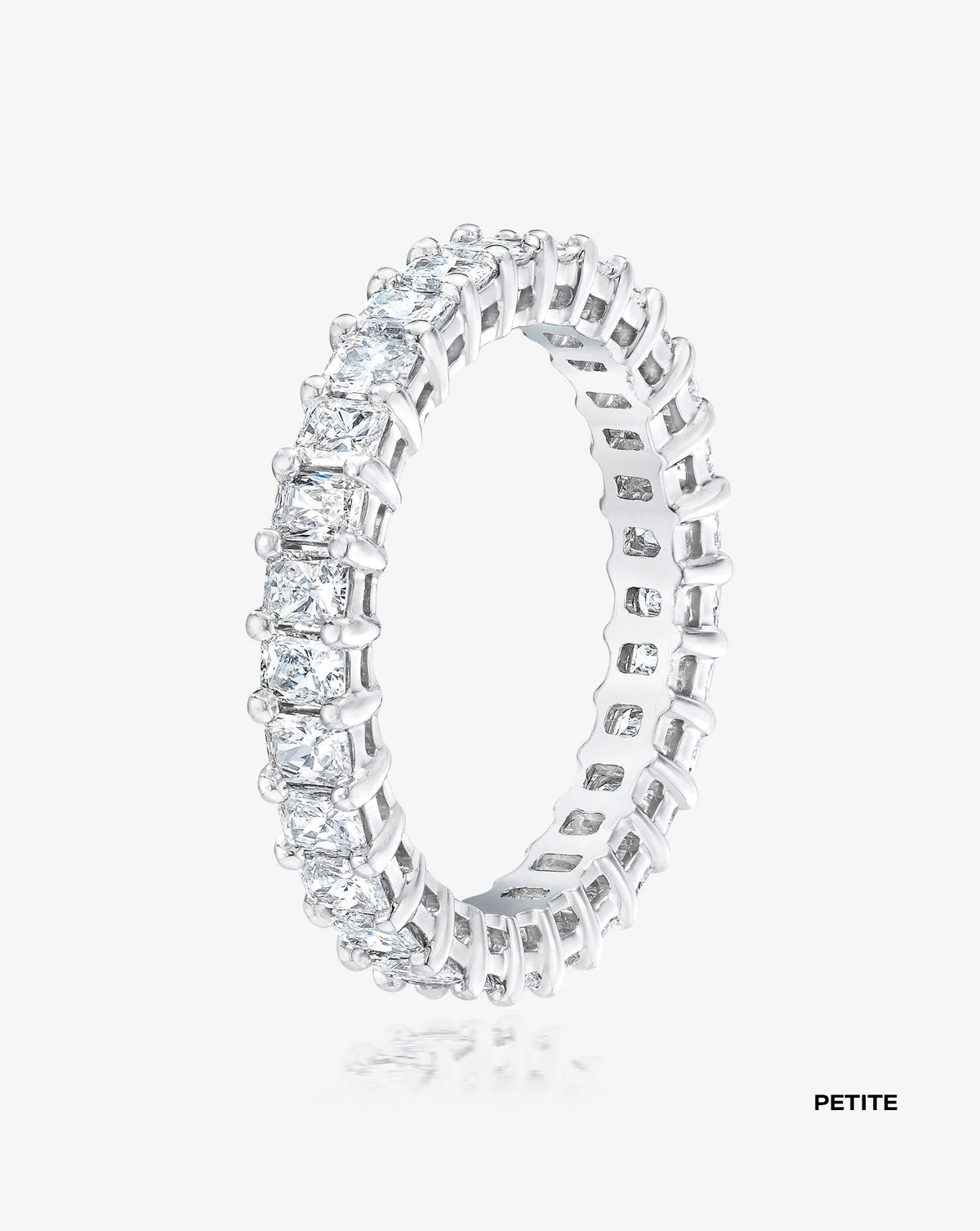 Lab Grown Radiant Diamond Eternity Band