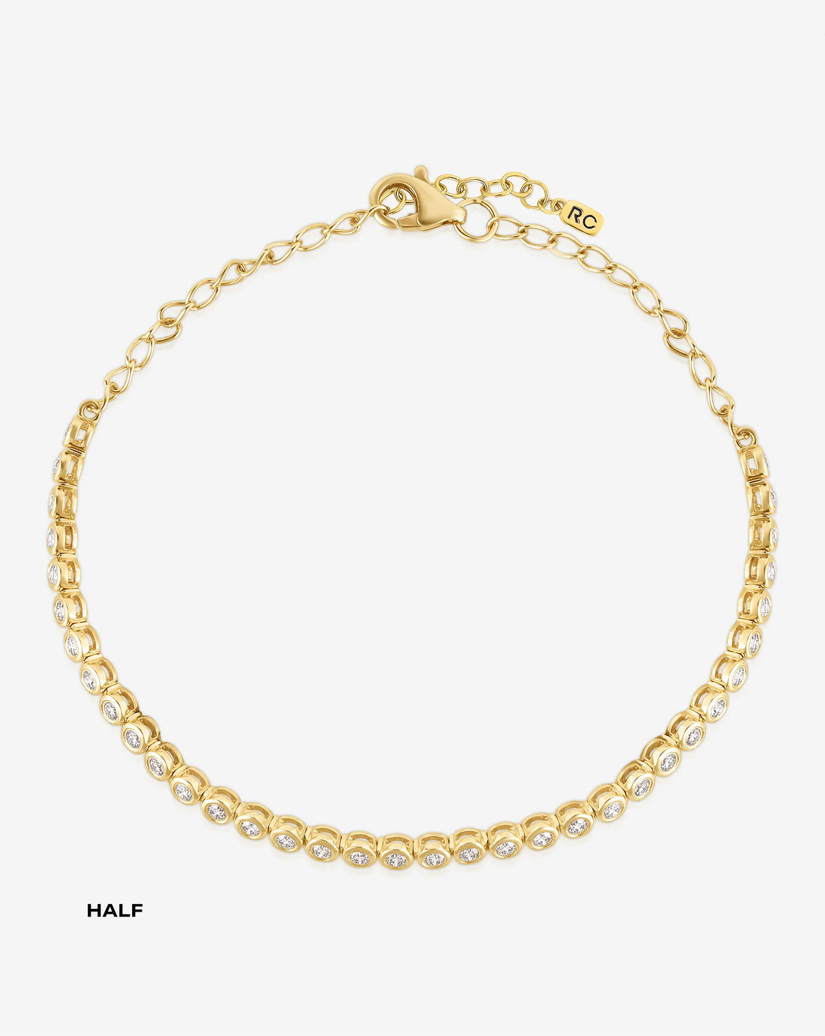 Bezel Mini Diamond Tennis Bracelet
