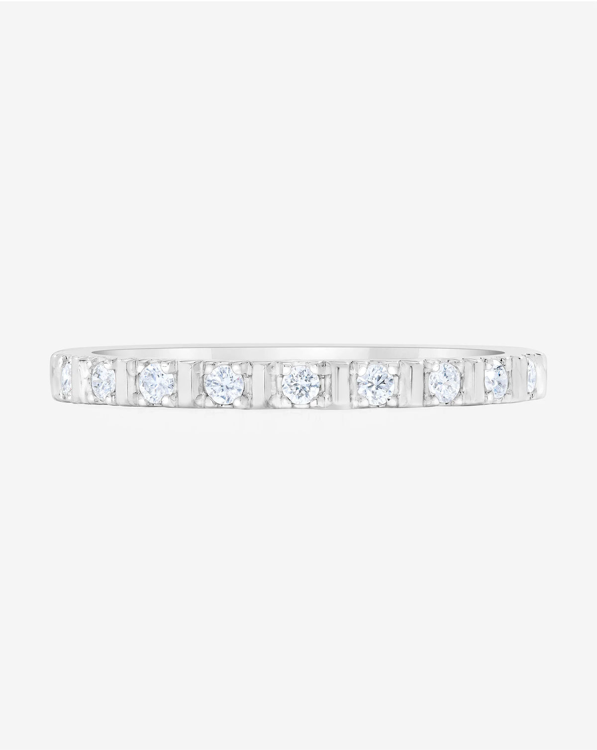 Fluted Diamond Ring