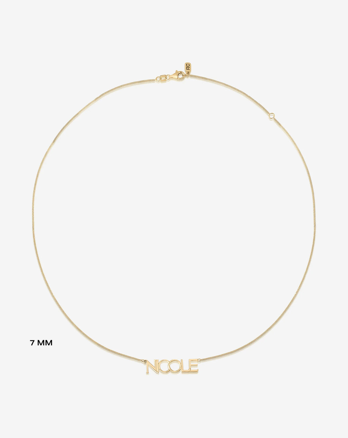 Personalized Block Name Necklace