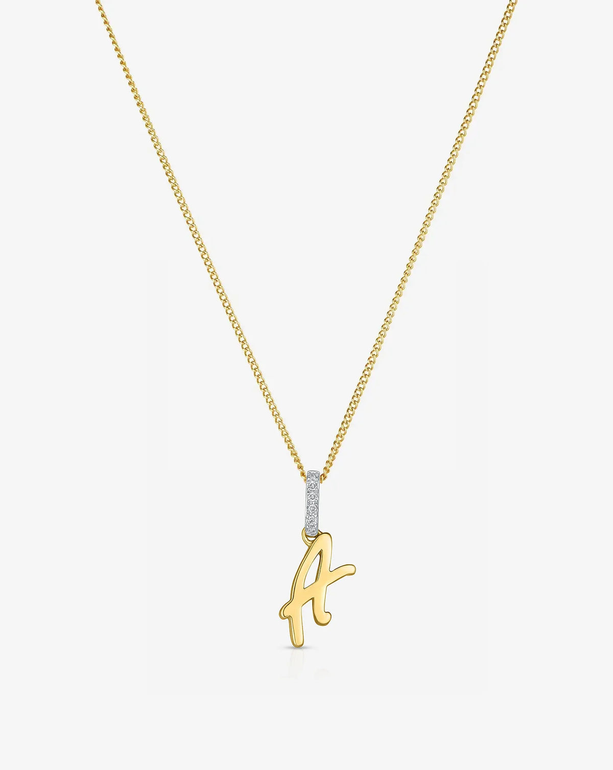 Script Initial Necklace