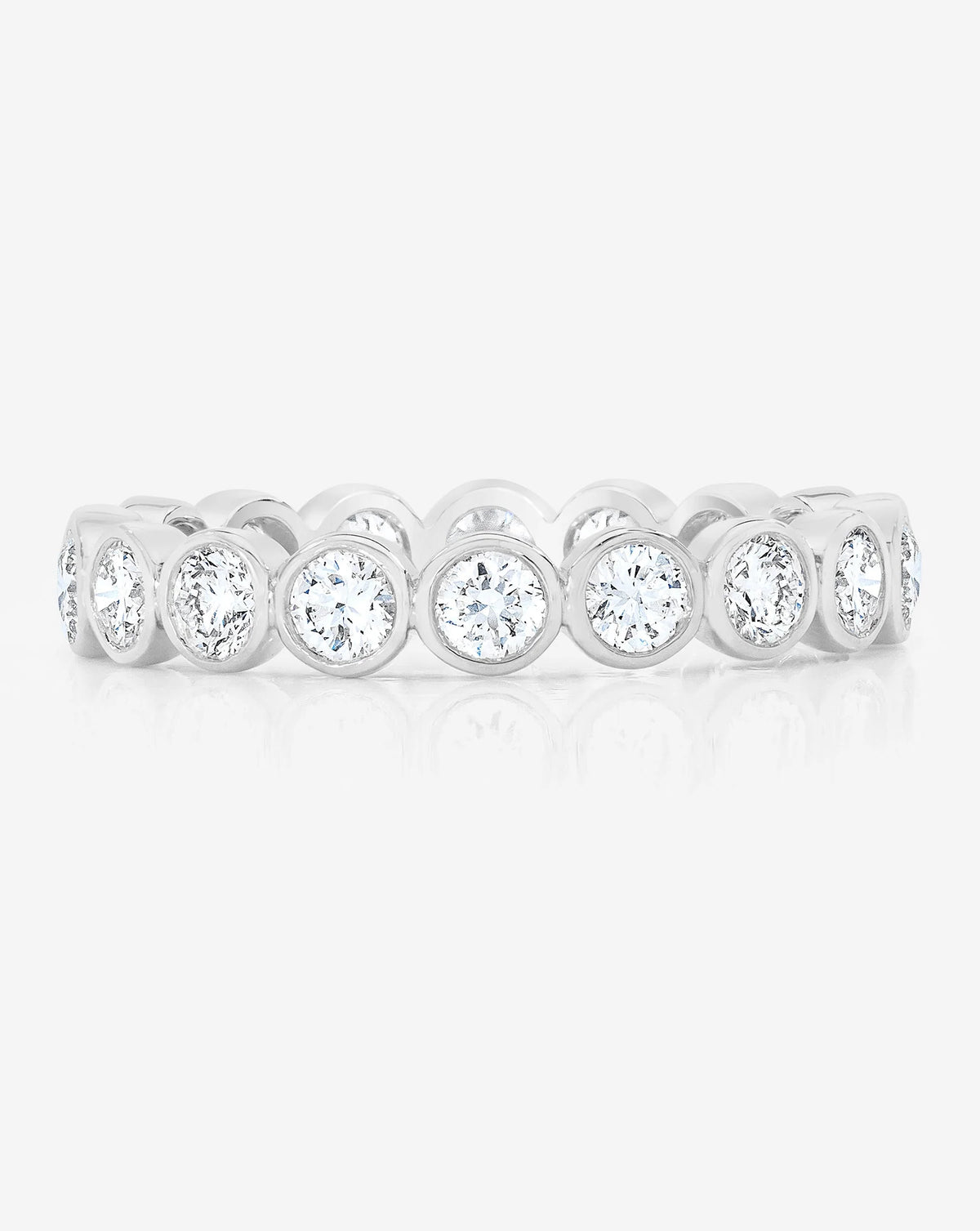 Round Bezel Eternity Band