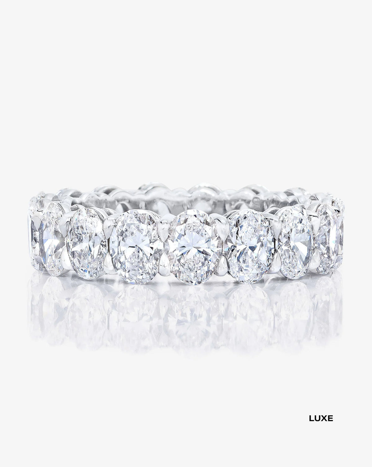 Lab Grown Oval Diamond Eternity Band