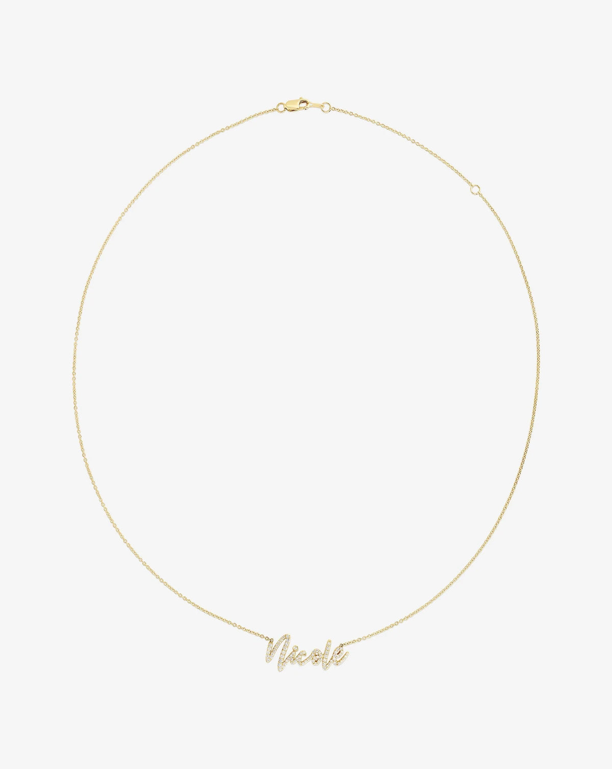 Personalized Diamond Script Name Necklace