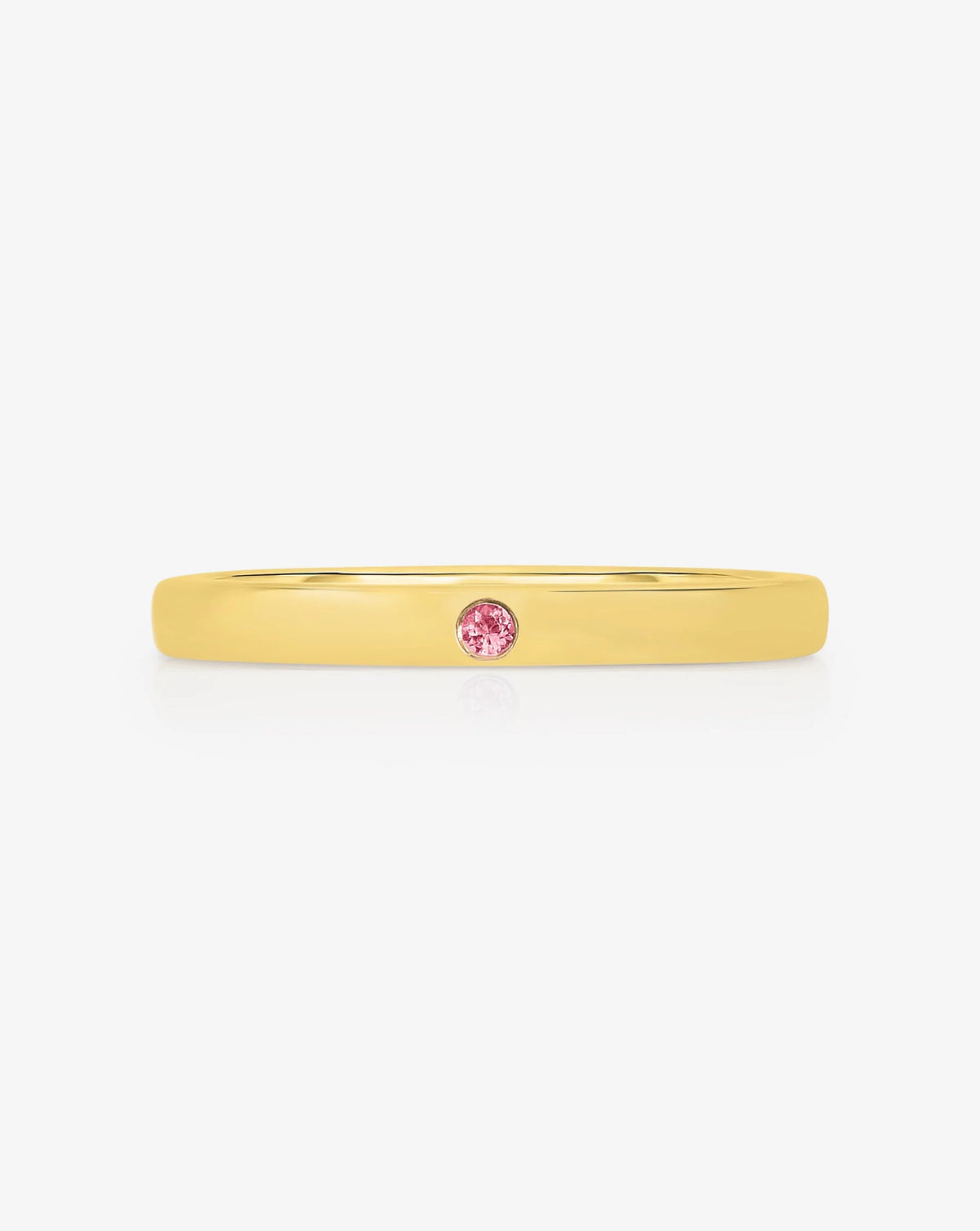 Inlay Birthstone Ring