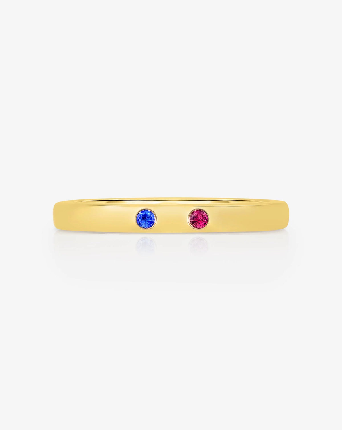 Inlay Birthstone Ring